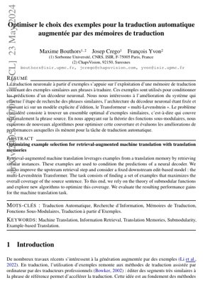 PDF Document Cover - Optimizing Example Selection for Retrieval-Augmented Machine Translation with Translation Memories
